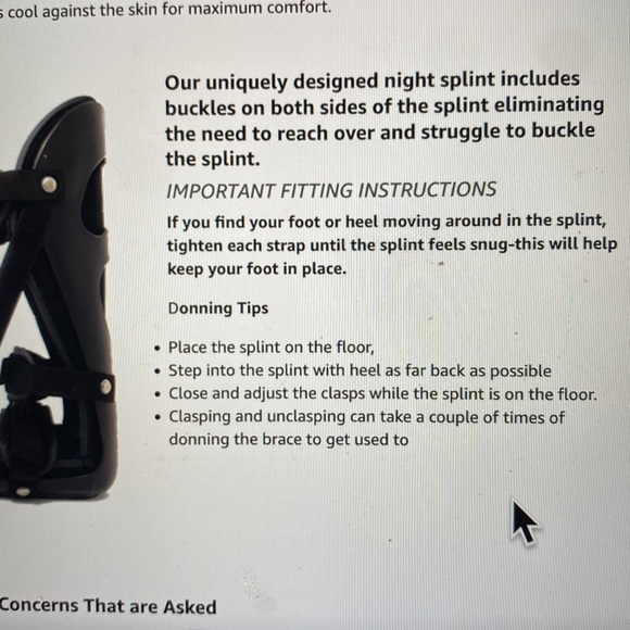 Plantar Fasciitis Night Boot, size M - Picture 11 of 12
